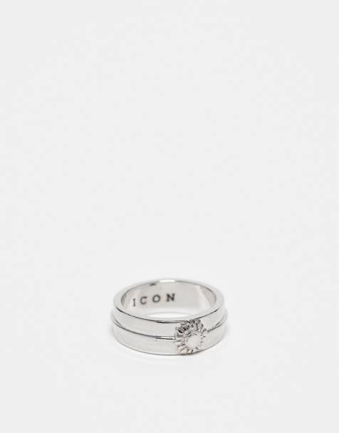Icon Brand earthland band ring in silver - view 1