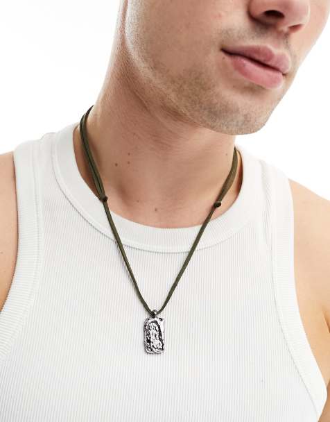 Icon Brand - Fluidity - Collana nera in corda con pendente - view 1