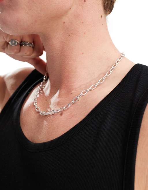 Icon Brand – Gliederhalskette in Silber, 4 von 4