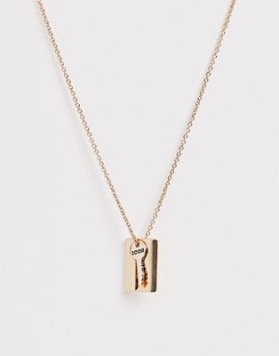 Icon Brand – Guldfärgad halskedja med nyckelhänge