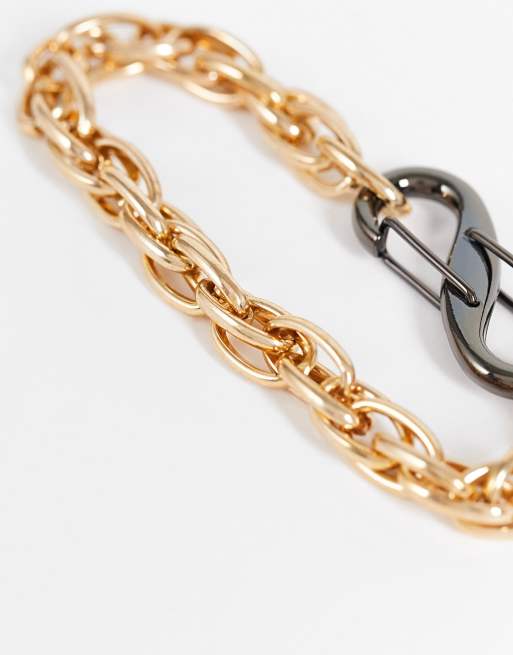 Icon Brand interlocking chain bracelet in gold
