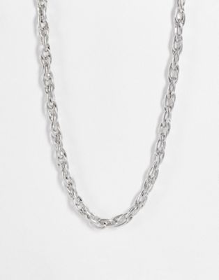 Icon Brand interlocking chain necklace in silver