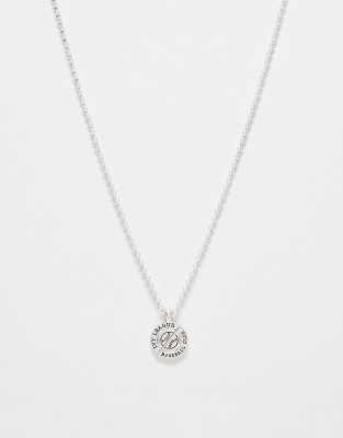 Icon Brand ivy league club coin necklace in silver - ASOS Price Checker