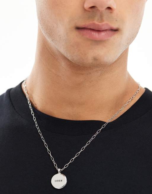 Icon Brand - Ketting met totem-hanger in zilver