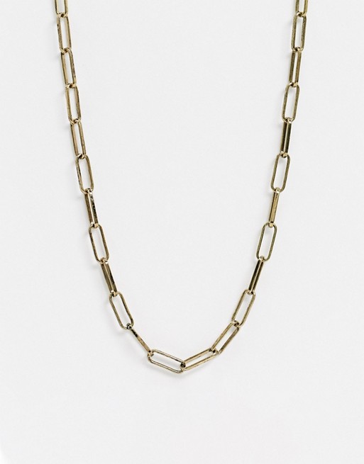 Icon Brand neckchain in gold with slim oval links