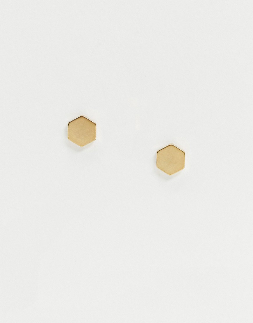 Icon Brand plug earrings in gold