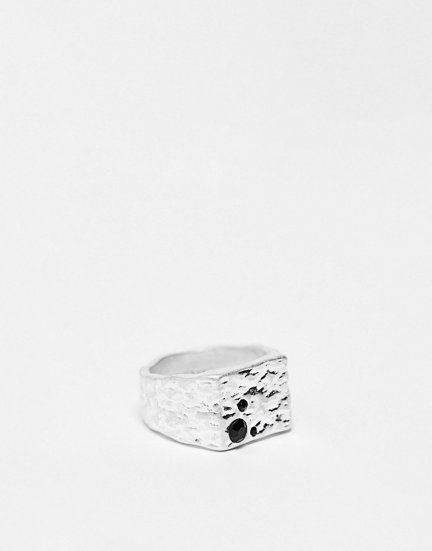 re-cast desigual signet ring in silver
