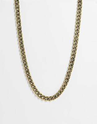 Icon Brand reset clasp necklace in gold - ASOS Price Checker