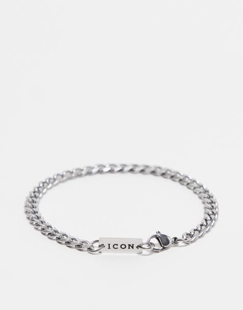 Icon Brand – Silverfärgat armband i rostfritt stål - view 1