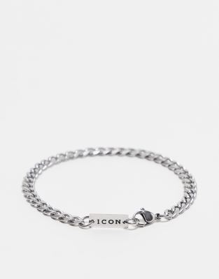 Icon Brand stainless steel bracelet in silver