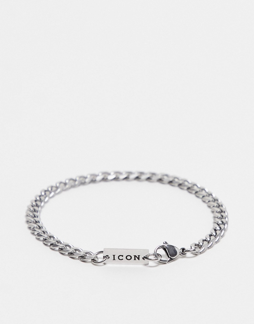 Icon Brand stainless steel bracelet in silver