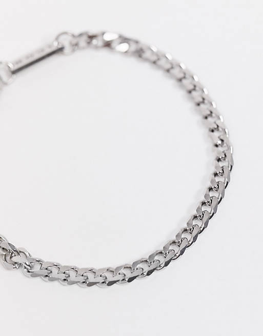 Men Icon Brand stainless steel bracelet in silver 