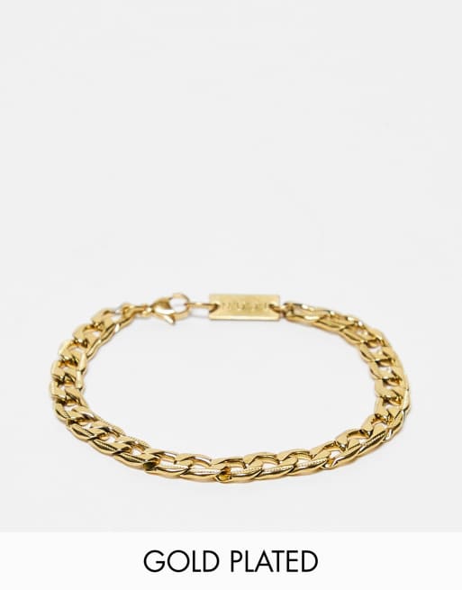 Stainless steel and store 14k gold bracelet