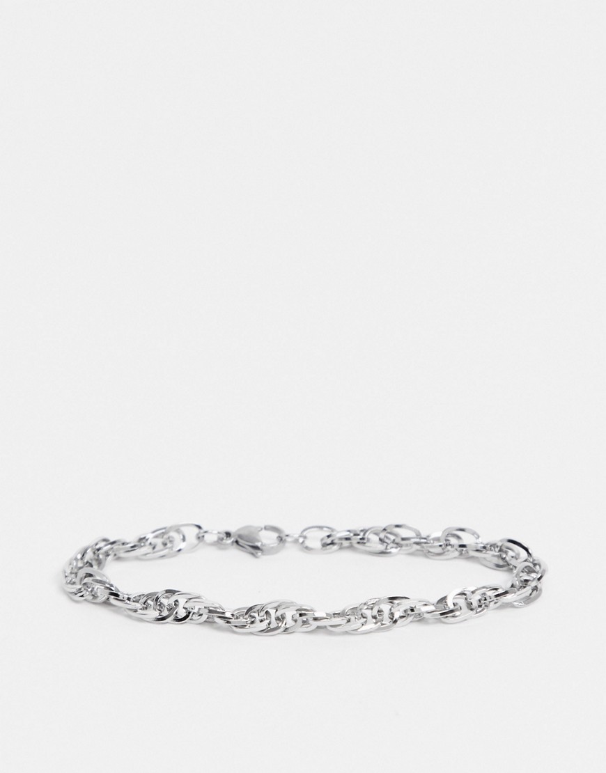 Icon Brand stainless steel chunky chain bracelet in silver