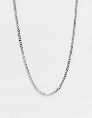 Icon Brand stainless steel curb neckchain in silver | ASOS