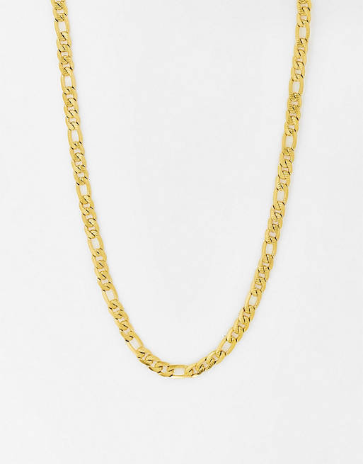 asos.com | Icon Brand stainless steel figaro necklace in gold