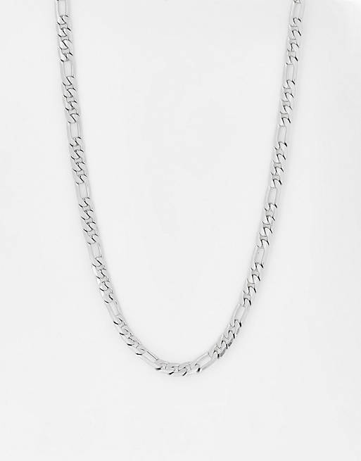Icon Brand stainless steel figaro necklace in silver