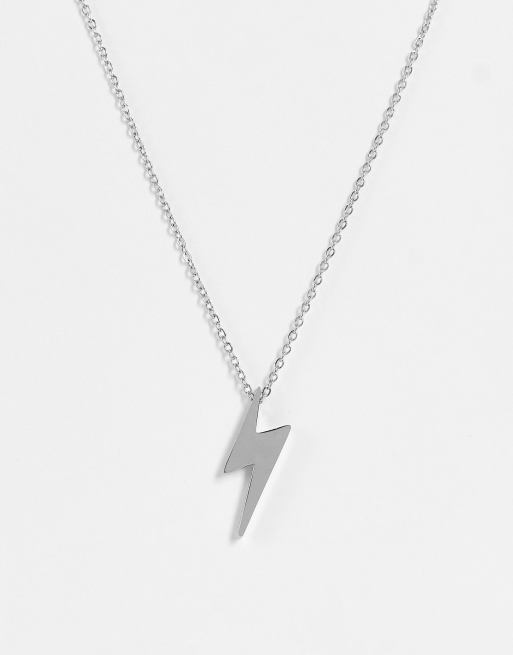 Lightning bolt deals necklace sterling silver