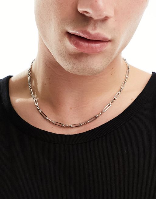 Icon Brand stainless steel navis necklace chain in silver | ASOS