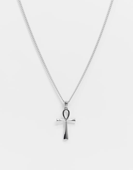 Stainless steel deals ankh pendant