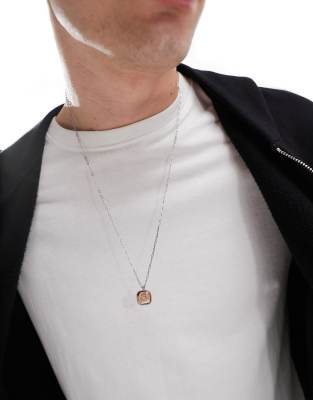 Icon Brand stainless steel vintage star necklace in silver - ASOS Price Checker