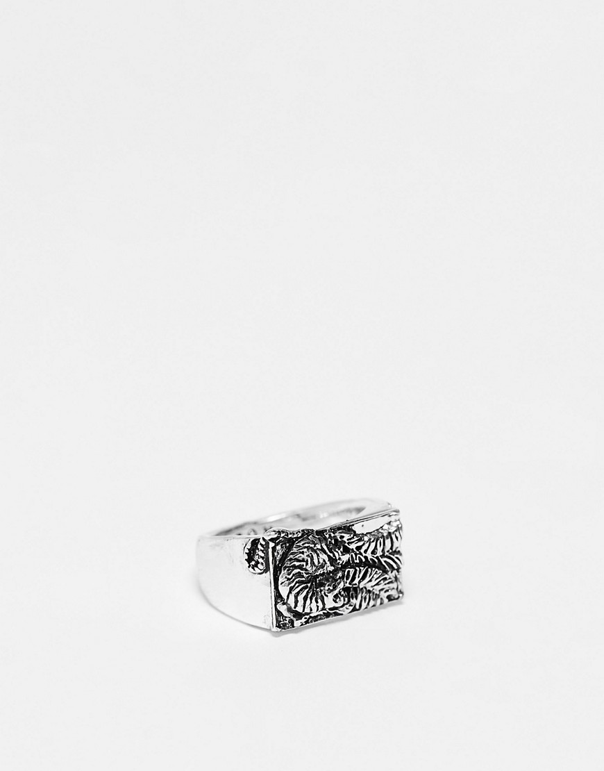 stealth signet ring in silver