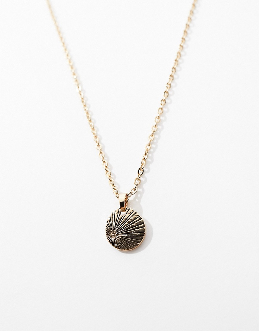 strobe pendant necklace in gold-Silver