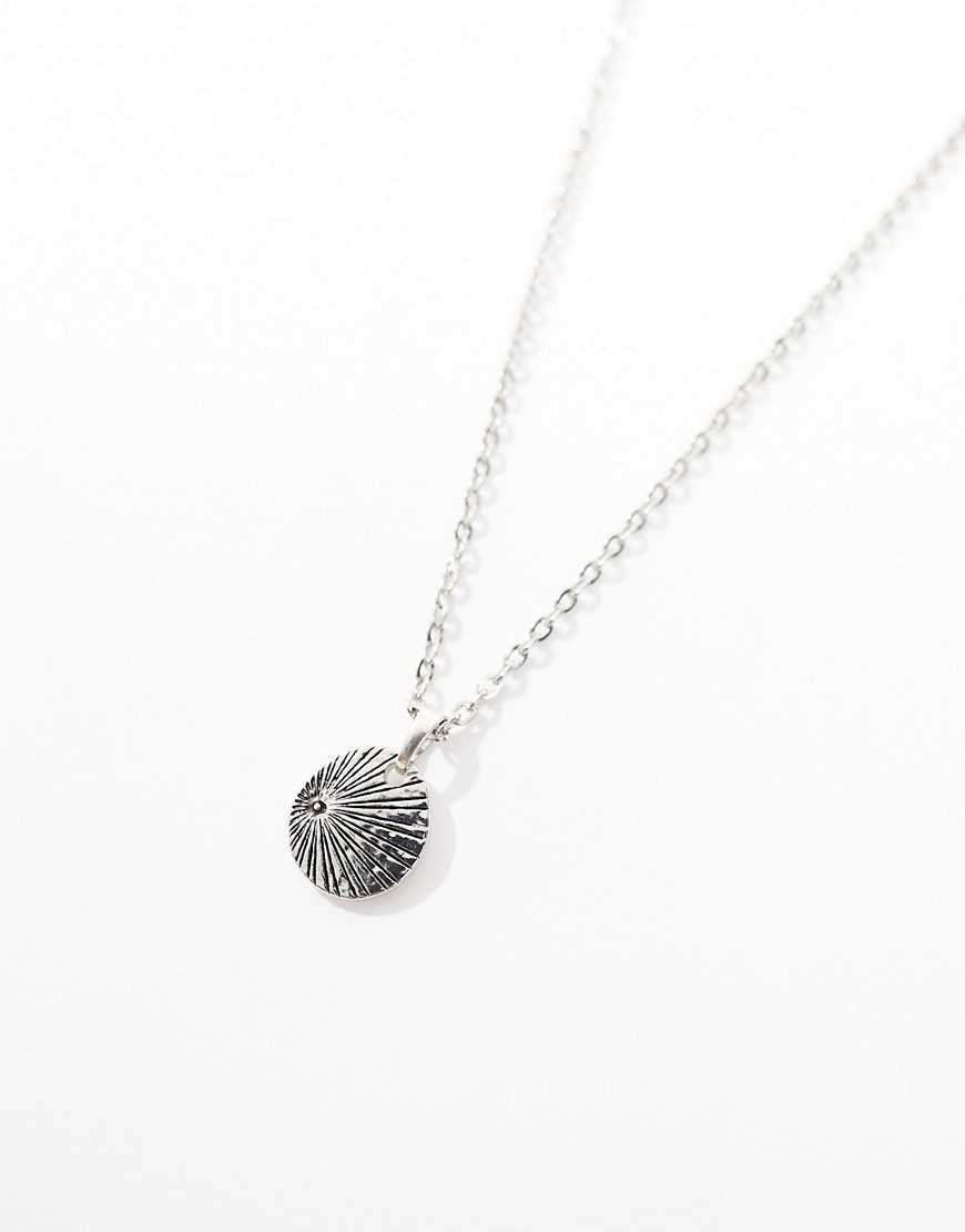 strobe pendant necklace in silver-Gold