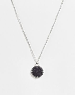 Icon Brand sunday composite necklace in silver