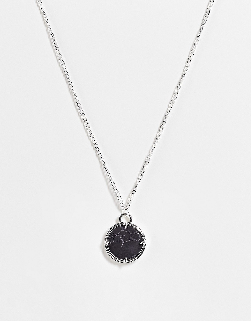 Icon Brand Sunday Composite Necklace In Silver