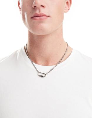 Icon Brand urbex lock pendant necklace in silver