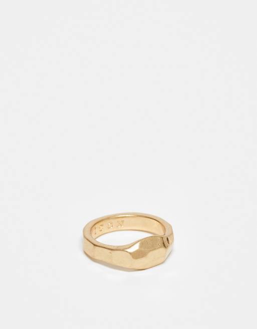 Icon Brand - Vesuvius - Anello con sigillo color oro 