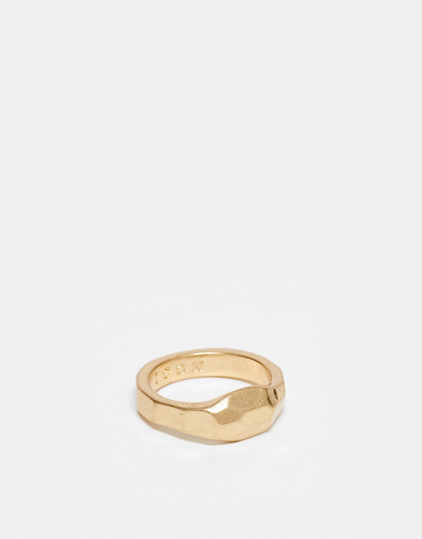Icon Brand vesuvius signet ring in gold