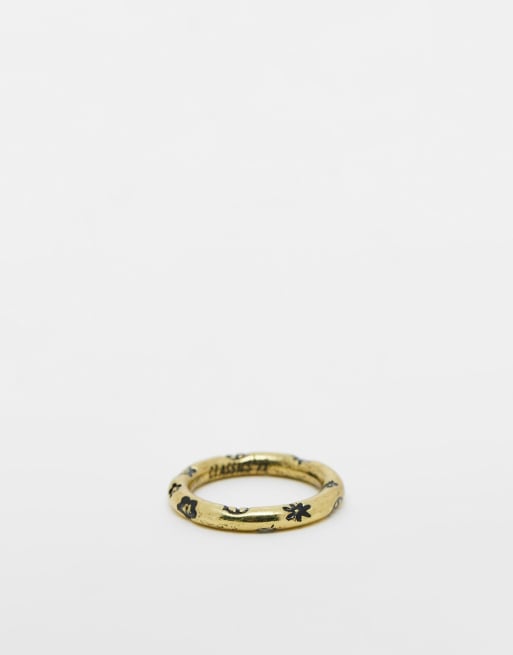 Icon daisy band ring in silver
