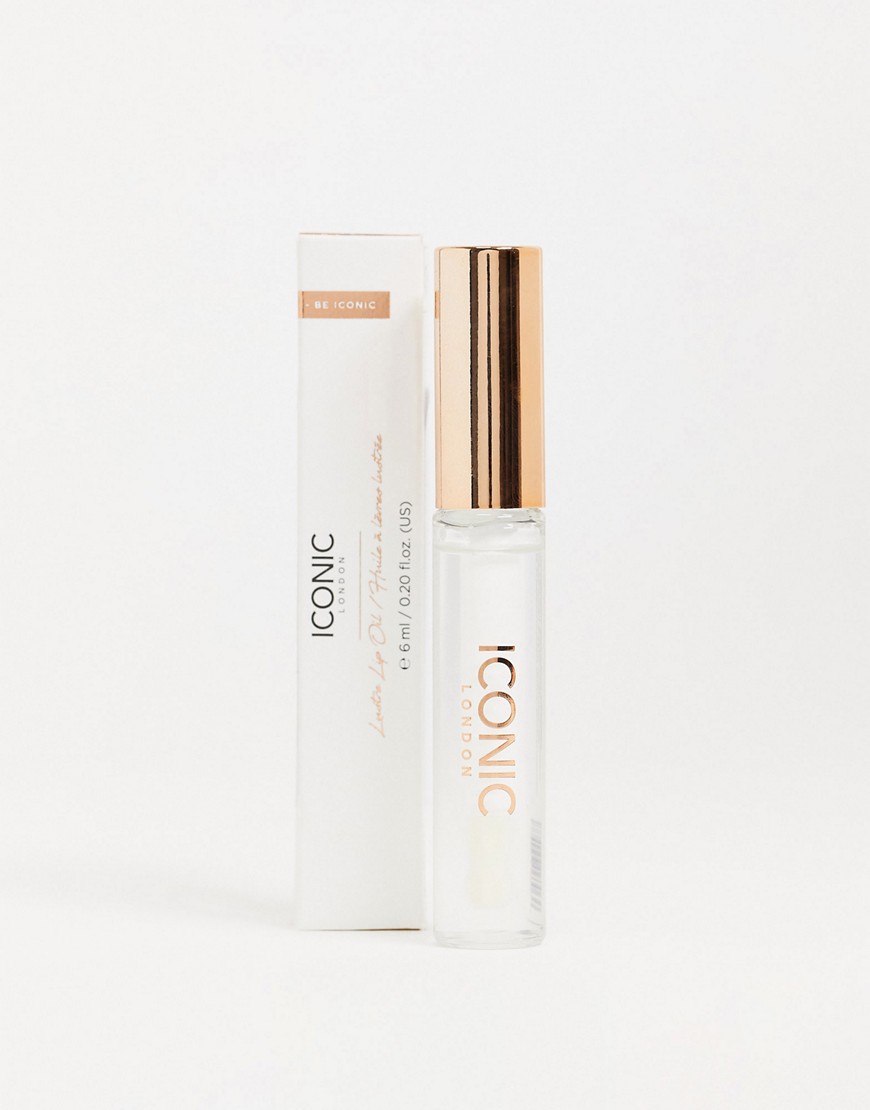 Iconic London Lustre Lip Oil - Out Of Office - Coconut-Clear
