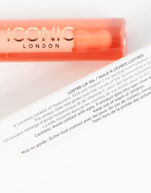 Iconic London - Lustre lip oil - She's a peach - Perzik, 2 van 4