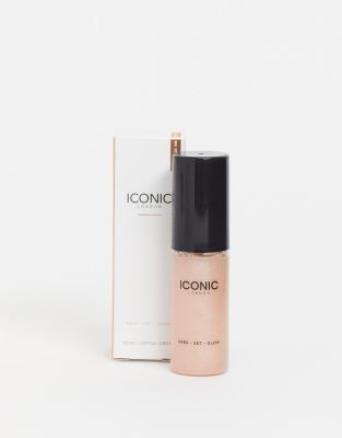 Iconic London - Prep-Set-Glow - Fixierspray in Mini-Größe-Goldfarben