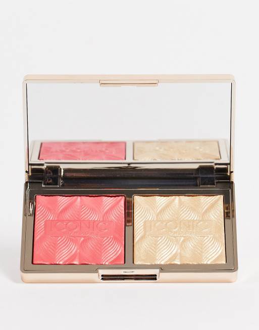 Iconic London – Silk Glow Duo – Zestaw rozświetlaczy – Coral Glow