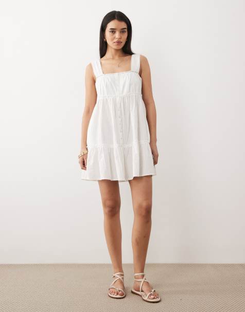 princess polly baby blue dress Amazon.com: White Dress Women Embroidery Hollow Out Tank Sundress Girls  Ladies Cute Tiered Flowy Summer Beach Boho Maxi Dresses Vestido Mujer :  Clothing, Shoes & Jewelry