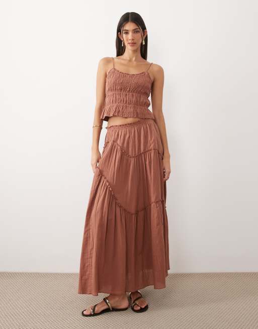 Iisla & Bird cami top in mocha brown, 2 of 4