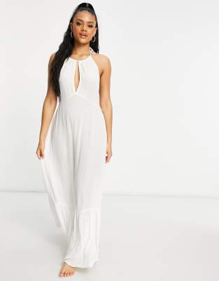 Iisla & Bird – Exclusive – Gestuftes Maxi-Sommerkleid in Weiß  