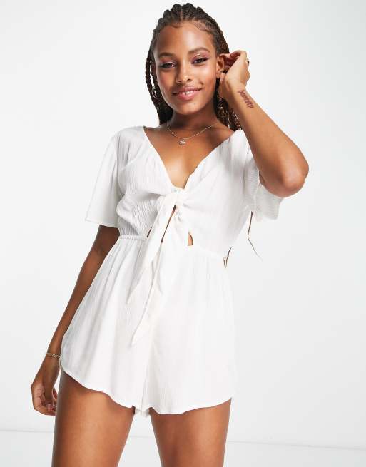 White sales beach romper