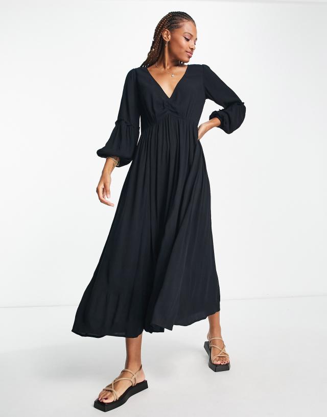 Iisla & Bird kimono beach summer dress in black