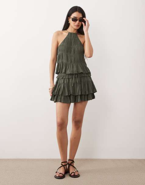 Iisla & Bird rara mini skirt in olive