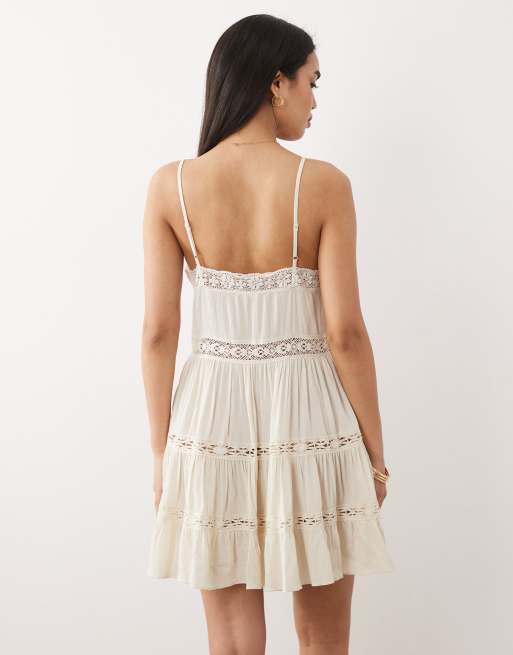 Iisla & Bird - Robe courte boutonnée - Avoine, 4 de 4