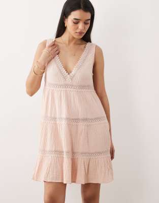 Robe courte - Rose sombre 36