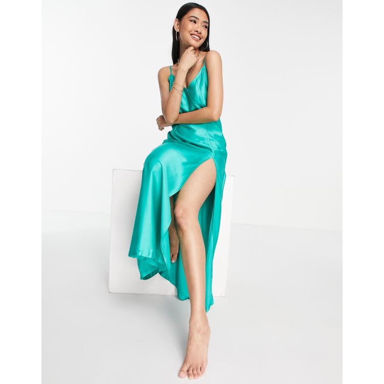 Satin summer outlet dress