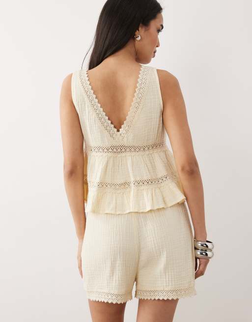 IIsla & Bird - Short virevoltant - Beige, 3 de 5