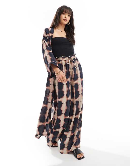 Iisla & Bird tie dye beach pants in multi (part of a set)