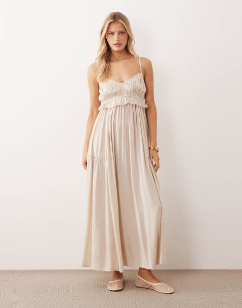 Iisla & Bird - Vestito da mare lungo color avena - view 1